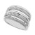 Diamond Multi-Layer Statement Ring (1/4 ct. t.w.) in Sterling Silver