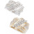 Diamond Double-Row Center Ring (2 ct. t.w.) in 14k Gold , 14K White Gold or 14K Rose Gold