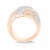 Diamond Double-Row Center Ring (2 ct. t.w.) in 14k Gold , 14K White Gold or 14K Rose Gold