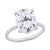 Moissanite Oval Ring (4-7/8 ct. t.w.) in 10k White Gold