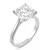 Moissanite Cushion Solitaire Ring (3-1/3 ct. tw.) in 14k White, Yellow or Rose Gold