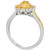 Sunny Yellow Diamond (1/2 ct. t.w.) & Vanilla Diamond Accent Starflower Ring in Platinum & 14k Gold