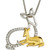Diamond Dear Mother & Child 18" Pendant Necklace (1/10 ct. t.w.) in Sterling Silver & 10k Gold