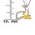 Diamond Dear Mother & Child 18" Pendant Necklace (1/10 ct. t.w.) in Sterling Silver & 10k Gold