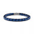 Black Leather Woven Bracelet in Sterling Silver (Also in Brown Leather & Blue Leather), Created for Macy's
