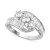 Diamond Bypass Ring in 14k White, Yellow or Rose Gold (1-1/2 ct. t.w.)