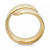 Bypass Ring in 14k Yellow Gold and 14k White Gold