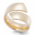 Bypass Ring in 14k Yellow Gold and 14k White Gold