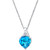 Blue Topaz (3-5/8 ct. t.w.) & Diamond Accent Heart 18" Pendant Necklace in Sterling Silver
