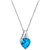 Blue Topaz (3-5/8 ct. t.w.) & Diamond Accent Heart 18" Pendant Necklace in Sterling Silver