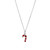 Crystal Candy Cane Pendant Necklace (0.13 ct. t.w.) in Sterling Silver
