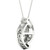 Diamond Swirl 18" Pendant Necklace (1/4 ct. t.w.) in 10k White Gold