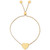 Polished Heart Bolo Bracelet in 18k Gold-Plated Sterling Silver, Created for Macy's