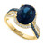 EFFY® London Blue Topaz (4-1/6 ct. t.w.) & Diamond (1/3 ct. t.w.) Ring in 14k Gold