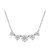 Lab-Created Moissanite Graduated Five Stone 18" Statement Necklace (2-1/2 ct. t.w.) in Sterling Silver