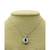 Sapphire (3/4 ct. t.w.) & Diamond (1/10 ct. t.w.) 18" Pendant Necklace in Sterling Silver
