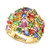 EFFY® Multi-Gemstone (8-1/20 ct. t.w.) & Diamond (1/10 ct. t.w.) Cluster Ring in 14k Gold