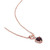 Garnet and Diamond Accent Heart Pendant with Chain