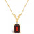 Garnet (1-1/4 ct. t.w.) and Diamond Accent Pendant Necklace in 14K Yellow Gold or 14K White Gold