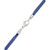Anchor & Blue Linen Cord Pendant Necklace in Stainless Steel, 22" + 2" extender