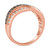 Multicolor Diamond Swirl Ring (1/2 ct. t.w.) in 14k Rose Gold