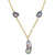Gray Cultured Freshwater Baroque Pearl (13 & 35mm) 20" Paperclip Necklace in 18k Gold-Plated Sterling Silver