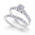 Diamond Round Bridal Set (1 ct. t.w.) in 14k White Gold
