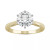 Moissanite Solitaire Engagement Ring 1-1/2 ct. t.w. Diamond Equivalent in 14k White Gold or 14k Yellow Gold