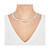 Polished & Textured Reversible 17" Statement Necklace in Sterling Silver
