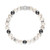 Howlite & Hematite Beaded Stretch Bracelet in Sterling Silver, Created for Macy's