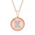 Diamond Accent Initial Pendant in 14k Rose Gold