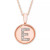 Diamond Accent Initial Pendant in 14k Rose Gold