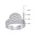 Diamond Halo Cluster Bridal Set (2-5/8 ct. t.w.) in 14k White Gold