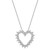 Diamond Heart Pendant Necklace (1/5 ct. t.w.) in Sterling Silver, 18" + 2" extender, Created for Macy's