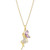 Pink Amethyst (5/8 ct. t.w.) & White Topaz (1/5 ct. t.w.) Fairy 18" Pendant Necklace in 14k Gold-Plated Sterling Silver