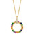 EFFY® Multi-Gemstone (5/8 ct. t.w.) & Diamond Accent Circle 18" Pendant Necklace in 14k Gold-Plated Sterling Silver