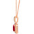Passion Ruby (3/4 ct. t.w.) & Diamond (1/4 ct. t.w.) Halo 18" Pendant Necklace in 14k Rose Gold