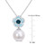 Cultured Freshwater Pearl (11mm) & Blue Topaz (1-3/5 ct. t.w.) 18" Pendant Necklace in Sterling Silver