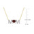 Rhodolite Garnet (4/5 ct. t.w.) & Diamond (1/10 ct. t.w.) MOM 18" Pendant Necklace in 18k Gold-Plated Sterling Silver