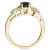 Sapphire and Diamond (1/8 ct. t.w.) Ring in 14k Gold (Also Available in Emerald & Ruby)