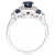 Sapphire (1 ct. t.w.) and Diamond (1/5 ct. t.w.) Ring in 14k Gold (Also available in Emerald and Ruby)