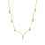 Drop Bezel Diamond Shaker 14K Gold Necklace