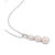 Cultured Freshwater Pearl (6 - 8-1/2mm) & Diamond (1/20 ct. t.w.) Graduated Pendant Necklace in Sterling Silver