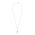Cultured Freshwater Pearl (8mm) & Diamond (1/10 ct. tw.) Oval Pendant in Sterling Silver