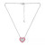 Cubic Zirconia & Enamel Heart Pendant Necklace, 16" + 2" extender, Created for Macy's