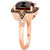 Chocolate Quartz (5 ct. t.w.) & Diamond (3/8 ct. t.w.) Statement Ring in 14k Rose Gold