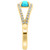 EFFY® Turquoise & Diamond (1/5 ct. t.w.) Openwork Ring in 14k Gold