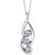 Energy Diamond Swirl Pendant Necklace (3/8 ct. t.w.) in 14k White Gold