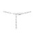Lab-Created Ruby Cross 20" Lariat Necklace (1/3 ct. t.w.) in Sterling Silver