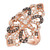 Chocolate Diamond (3/4 ct. t.w.) & Nude Diamond (3/8 ct. t.w.) Filigree Statement Ring in 14k Rose Gold